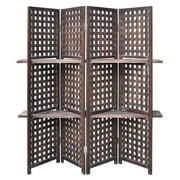 Rustic Lattice Work Room Divider