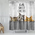 thumbnail image 2 of Cortina de ducha LB Hello Sweet Cheeks Farmhouse 180 x 180 cm, 2 of 9