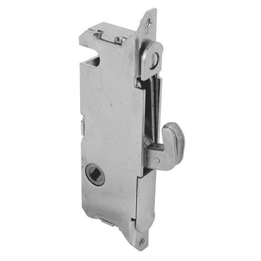 Prime-Line Mortise Lock, 3-11/16 inch Mounting Holes, Stainless Steel, 45 degree Keyway
