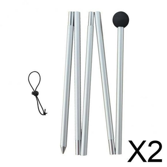 Postes de lona,Postes de lona,varillas para carpas,toldos,postes de soporte para toldos,Varilla de refugio para exteriores de metal ajustable,Postes de hamaca desmontables,ligeros y