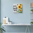 thumbnail image 6 of Canvas Print Wall Art Oil Paintings Farmhouse Sunflower Floral Bee Picture Prints Artwork for Living Room Kitchen Bathroom Bedroom,Stretched and Framed Ready to Hang,Sweet Home Text on White Wood, 6 of 9