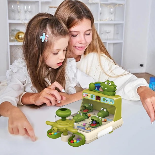 Fiudx Ofertas flash Artículos en oferta Juguete de juego de arcade con temática de animales para niños, juego de disparos interactivo de mano con almacenamiento de múltiples bolas, Ideal para jugar e