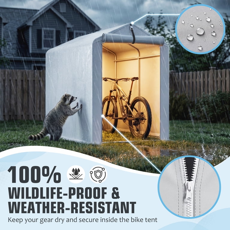 NEIGHBORHOOD SOTO カバーセット Homall Outdoor Storage Shed 3x6x5 ft Metal Carport with Durable