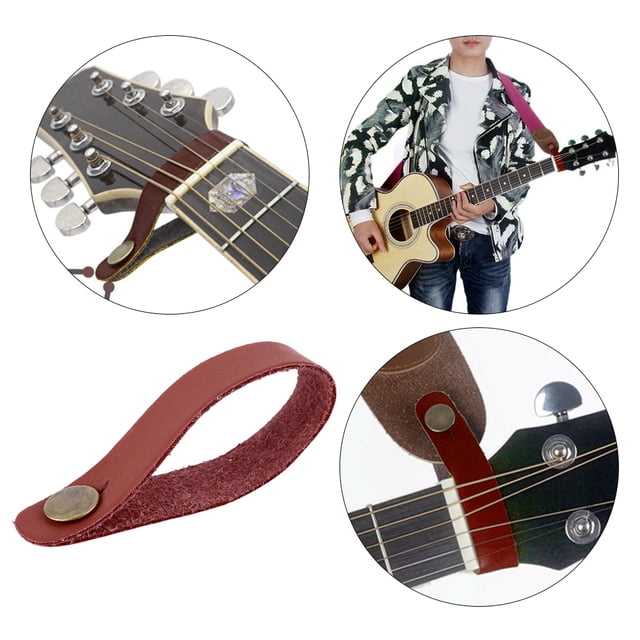 Correa Para El Cuello De La Guitarra, Correa Para El Cuello De La Guitarra De Alta Resistencia, Botón, Correa Para El Cabezal, Accesorio Portátil Para Guitarras
