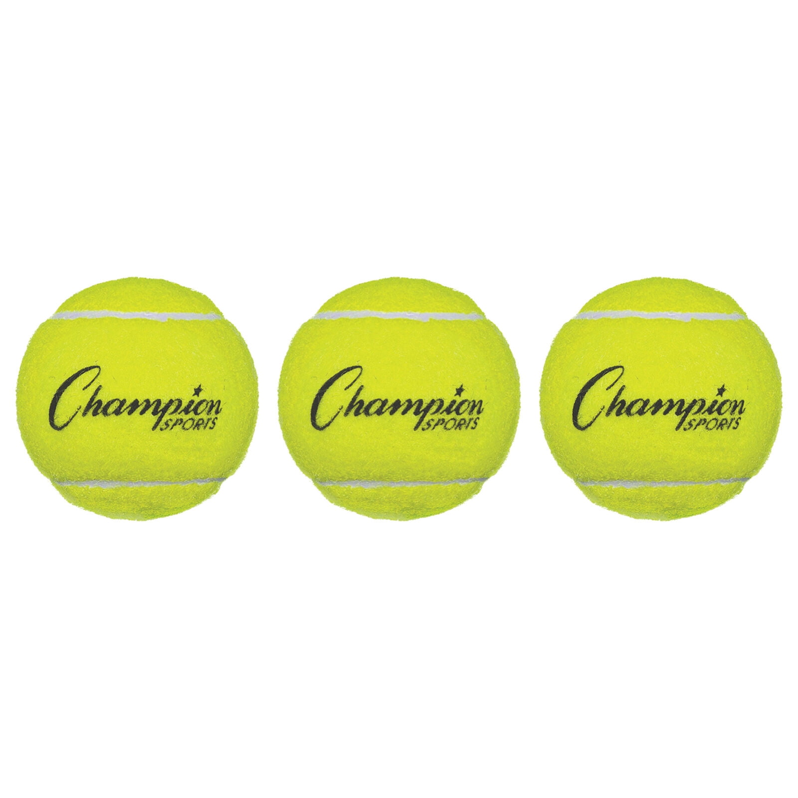 Champion Sports Tennis Balls (3 Pack), (Model: TB3)