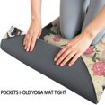 thumbnail image 3 of Pugs and Pioneer Flower Hot Yoga Mat Towel Non Slip for Hot Yoga - Quick-Drying Yoga Mat Cover with 4 Corner Pockets with Travel Bag - Hot Yoga Towel Non Slip 74"x26", 3 of 6