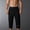 Black, variant on Men's Lightweight Long Beach Shorts Striped Textured Quick Dry Below Knee 3/4 Capri Pants with Pockets for Workout Running Training Summer Big and Tall Size S-4XL Gray