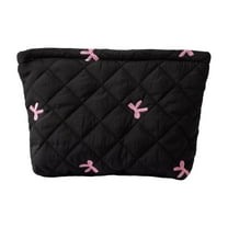 Cosmetic Bag Bow Embroidered Makeup Storage Toilet Storage Versatile Fashion Dumpling Lipstick Makeup Bag