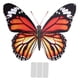 thumbnail image 1 of Adhesivo de pared de mariposa 3D rojo Sincero 40 cm, 1 of 10