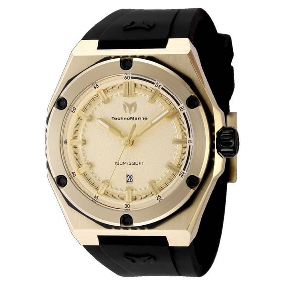 TechnoMarine Coral Quartz Gold Dial Men's Watch TM-416069