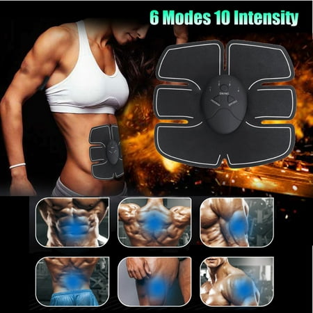 Abs Stimulator EMS Abdominal Toning Belt For Men & Women, Arm & Leg Trainer, Portable Office Home & Gym Fitness (Best Steroids For Abs)
