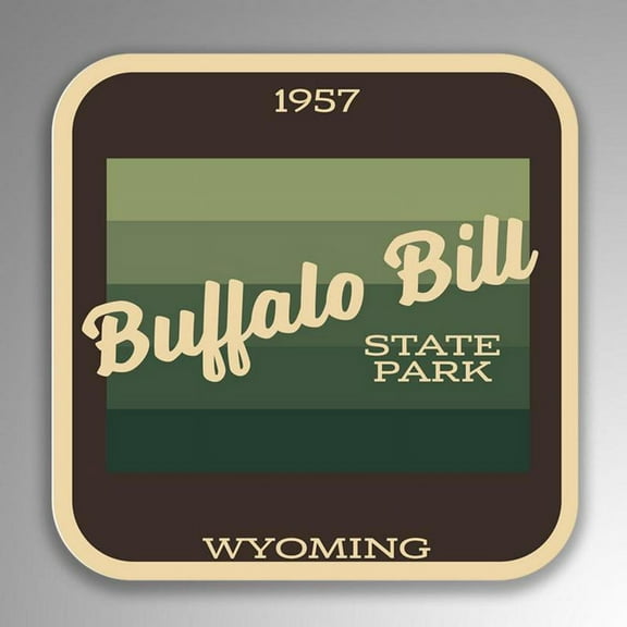 Buffalo Bill State Park Decal Sticker | 4-Inches By 4-Inches | Vinyl Sticker | UV Protective Laminate | SP171