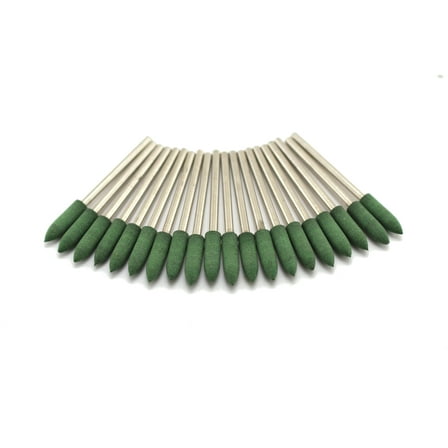 TMAX 20 pc 4 mm (5/32 Inch) Bullet Rubber Rotary Tool Polishing Burr with 3/32 Inch Shank for Dremel Rotary Tools