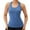 Blue, variant on Lixiuxyad Women's Camisole Women's Solid Color Yoga Vest Sports Quick Drying Vest(Black L)