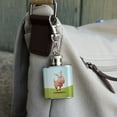 thumbnail image 3 of Happy Lamb on Field Stainless Steel 1oz Mini Flask Key Chain, 3 of 3