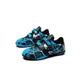 thumbnail image 4 of MAWCLOS Chaussures de Soccer pour Filles et Garçons à Bout Rond Crampons de Soccer à Bande Auto-Agrippante Espadrilles de Sport Légères à Tige Basse Chaussures de Course Sport TF Crampons Bleu 12C, 4 of 9