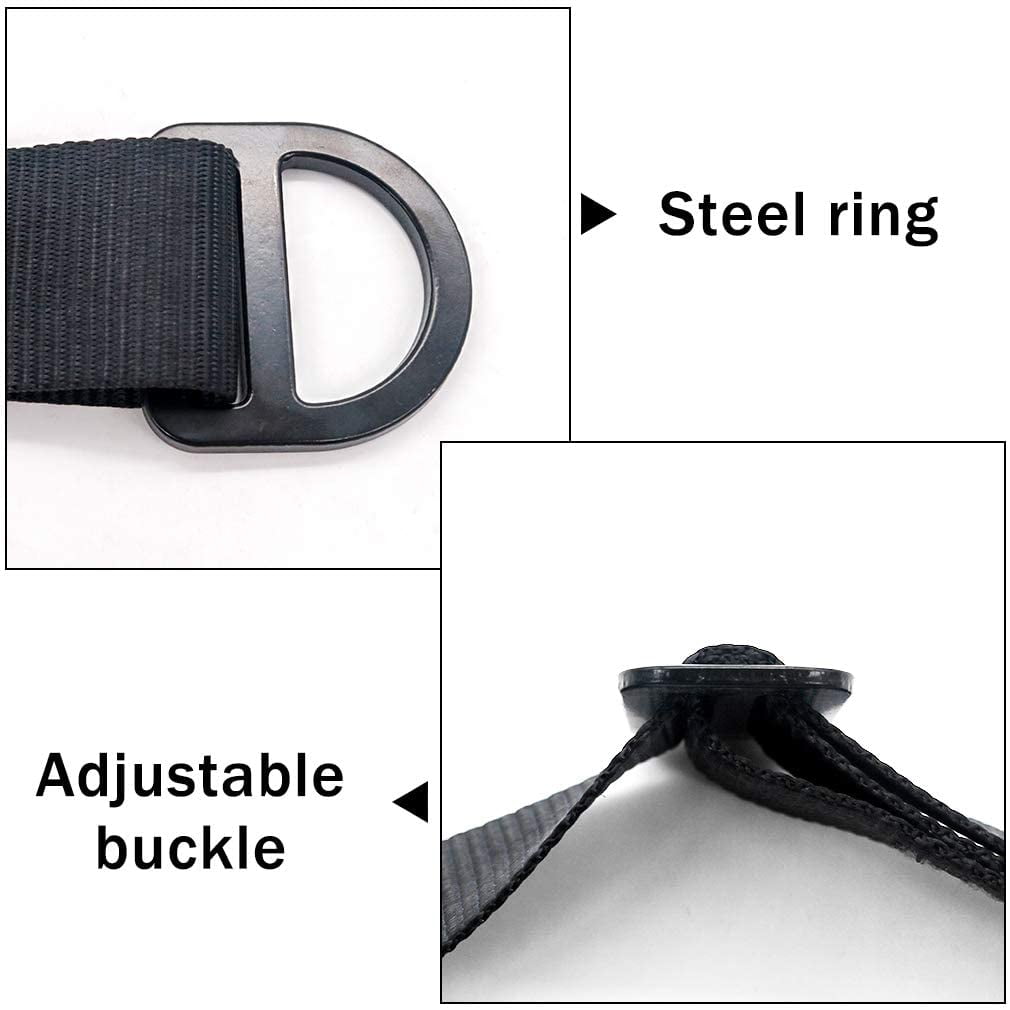 Foot Ascender Loop for Tree Climbing Arborist, Adjustable Foot Loop with Stainless Steel Buckle, Reinforced Polyester Strap for SRT Tree Climbing Gear, Rope Ascender Accessory