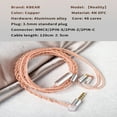 thumbnail image 6 of KBEAR 2PIN Earphone Upgraded Cable IN Ear Monitor Cable Headphone Cable 3.5mm Plug, 6 of 6
