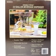 thumbnail image 4 of Buddeez 3.5-Gallon Beverage Dispenser with Removable Ice Cone, Clear, 4 of 5