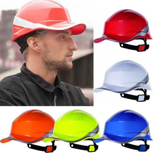 Construction site Diamond Hard Hat Safety Helmet Baseball Reversible