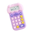 thumbnail image 1 of Calculadora de dinosaurios, calculadora de escritorio para oficina, material didáctico, aprendizaje inteligente. Rosa, 1 of 9