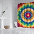thumbnail image 2 of Rainbow Tie Dye Mandala Pattern Shower Curtain 72"x84" ,Bathroom Decorative Shower Curtains Set with 12 Hooks,Modern Waterproof Washable Shower Curtain, 2 of 6