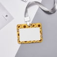 thumbnail image 6 of Zufioo Abstract Leopard Print Sunflower Print Work Badge Protective Case, Waterproof Lanyard, Badge Transparent Clip, Suitable for Induction Card Badge Swipe Credit Card, 6 of 7