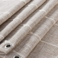 thumbnail image 3 of EvJk 1PC Modern Waterproof Plaid Shower Curtains with Tassel for Bathroom, 72" x 72", Taupe, 3 of 7