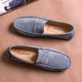 thumbnail image 3 of Big Size Men's Casual Loafers Slip On Leather Shoes Comfortable Lightweight Driving Shoes Male Moccasins Classic Penny Loafer Flats Boat Shoes Outdoor Walking Shoes, 3 of 14