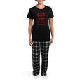 thumbnail image 4 of CafePress - Time To Wine Down Pajamas - Women's Short Sleeve Print T-Shirt and Pants Dark Cotton Pajama Set, 4 of 7