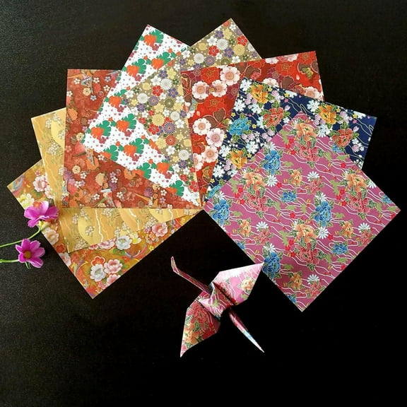 60 Sheets Origami Paper Handmade Folding Paper for School Arts Crafts 140x140mm Colorful