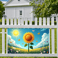thumbnail image 4 of LUUFILx Sunflower Sunny Day Banner Backdrop for Garden Party Decoration Photography Props Event Picnic Bright Summer Nature Scene Background Relaxation, 4 of 7