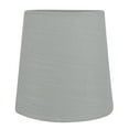 thumbnail image 3 of MERIVILLE Linen Clip-On Chandelier Lamp Shades, 4 x 5 x 5 in, Gray, Set of 6, 3 of 6