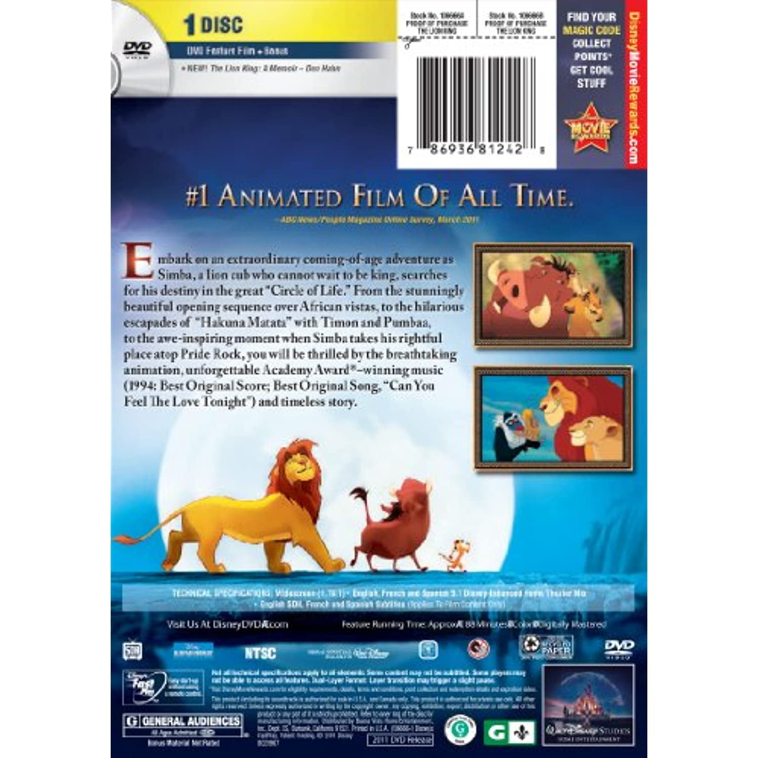 The Lion King Dvd 2011