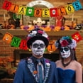 Day of the Dead Banner, Dia De Los Muertos Sugar Skull Banner ...