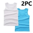 thumbnail image 2 of ZACPNCV 2 Pcs Girls Dance Tank Top Racerback Crop Tank Top Sleeveless Dance Top for Ballet Gymnastics Dancewear Sky Blue 2-3 Years, 2 of 4