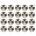 thumbnail image 1 of 20Pcs Bricolage Griffe Diamants Robe de Mariée Rétro Mode Artisanat Verre Vêtements Décorations17mm Lumière Marron Rond Verre Griffe Diamant, 1 of 14