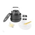 thumbnail image 5 of Juego de utensilios de cocina para acampar yuxing olla y sartén plegables portátiles negro, 5 of 5