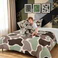 thumbnail image 4 of Manfei Farmhouse Camouflage Queen Comforter Set, Vintage Camo Comforter Sets Queen, Camo Multi, Gray Reversible, 3-Piece, 1 Comforter and 2 Pillowcases, 4 of 7