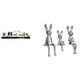 thumbnail image 1 of Escultura de pared de ciervo y conejo para colgar en jardín, valla, interior o exterior. Figura decorativa familiar. Estatuas para escritorio, 1 of 8