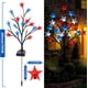 thumbnail image 2 of Decoraciones para el Día de los Caídos Día de la Independencia de los Estados Unidos Estrella de cinco puntas roja, blanca y azul Luces de ramas de árboles Céspedes Jardín Atmósferas festivas Cadena d, 2 of 7