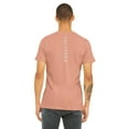 thumbnail image 3 of Daxton Adult Unisex Tshirt Los Angeles Script with California Vertical on the Back, Dusty Rose White, XL, 3 of 3