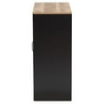 thumbnail image 4 of Baxton Studio Connell Modern and Contemporary Industrial Two-Tone Natural Brown and Black Finished Wood and Black Metal, 4 of 9