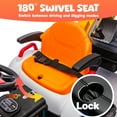 thumbnail image 5 of 4-in-1 24V Kids Ride On Electric Tractor Toy with Construction Attachments (Excavator, Dump Truck & Bulldozer) with Remote Control, 3 Speed Adjustable, Built-in Music Player, LED Light, Orange, 5 of 8