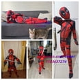 thumbnail image 4 of Traje de cosplay de superhéroe de Deadpool para niños, traje de fantasía de Peter Parker, máscara y accesorios de espada., 4 of 6