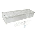 thumbnail image 1 of Jarrón de acrílico transparente para flores, contenedor para flores, maceta rectangular larga, jarrón de arte moderno para sala de estar, dormitorio, decoración de fiestas 35cmx10cmx6.5cm, 1 of 9