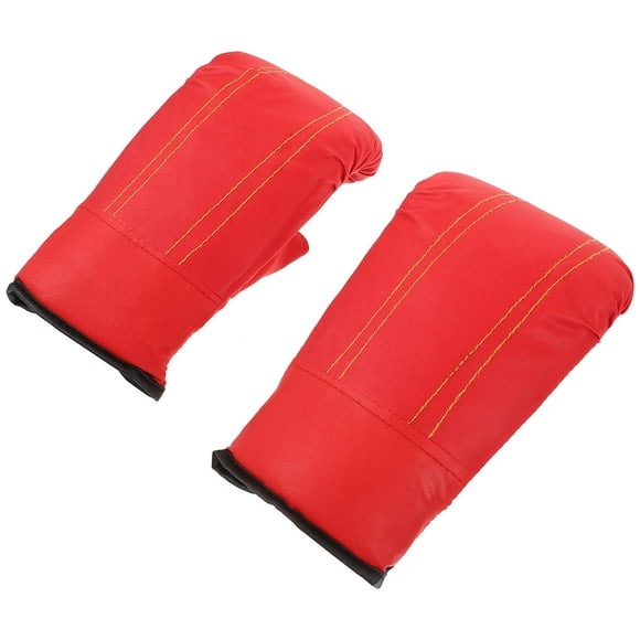HEATSHAKING 1 Paire de Gants de Boxe Rouges Portables en Matériau Confortable pour la Pratique Taekwondo Muay Thai