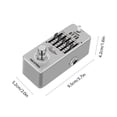 thumbnail image 2 of Rowin Audio effect machine,Inch Mono Metal Shell Pedal Overload Eq Pedal 1.6khz 4khz Bypass Overload Delay Reverberation Mono Metal Shell 1/4 Inch Mono 630hz 1.6khz 4khz Bypass 1/4 Inch 5-band Eq, 2 of 6