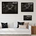 thumbnail image 4 of Designart "Black White Panther Nocturnal Scratchboard" Animals Print on Natural Pine Wood, 4 of 5