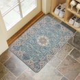 thumbnail image 4 of Bohemian Blue National Design Carpet Door Mat Welcome Door Mat for Front Door, Home Entrance, Yard, Floor, Patio, Non Slip Spring Summer Welcome Mat Indoor Outdoor Doormat 30"*17", 4 of 6